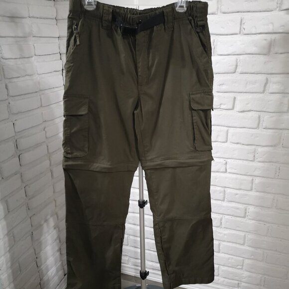 BC Clothing Co. Men's Army Green Size Small Zip Off Cargo Pants/Shorts - Picture 1 of 10